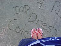 dress code shorts and flip flops